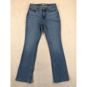 Lee Regular Fit Bootcut Jeans Medium‎ Wash Mid Rise Denim Womens 6M 28x30